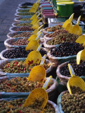 Olives on Market Stall, Provence, France, Europe Photographic Print by Miller John