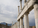 Decumano Maximo Columns, Pompeii, UNESCO World Heritage Site, Campania, Italy, Europe Photographic Print by Olivieri Oliviero