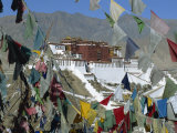 Potala Palace, UNESCO World Heritage Site, Seen Through Prayer Flags, Lhasa, Tibet, China Photographic Print by Gavin Hellier