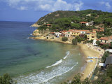 View over Bay and Biodola Beach, Island of Elba, Livorno Province, Tuscany, Italy, Europe Photographic Print by Morandi Bruno