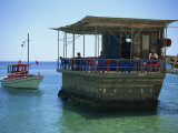 Taverna and Boat, Sweetwater Beach, Sfakia, Crete, Greek Islands, Greece, Europe Photographie par O'callaghan Jane