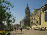 Town Hall and Art Gallery, Leeds, Yorkshire, England, United Kingdom, Europe Photographic Print by Scholey Peter