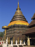 Large Chedi Outside the Buddhist Temple, Wat Phra That Lampang Luang, Province De Lampang, Thailand Photographic Print by Morandi Bruno