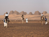 Camel Rides at the Pyramids of Meroe, Sudan's Most Popular Tourist Attraction, Bagrawiyah, Sudan Photographic Print by Mcconnell Andrew