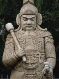 Stone Statue Along the Divine Road, Ming Tombs, UNESCO World Heritage Site, Beijing Province, China Photographic Print by Ryan Peter