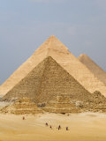 Pyramids of Giza, Giza, UNESCO World Heritage Site, Near Cairo, Egypt, North Africa, Africa Photographic Print by Schlenker Jochen