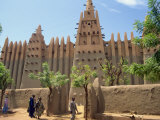 Mosque in Old Town, Mopti, Mali, Africa Photographic Print by Pate Jenny