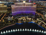 Aerial View of Belagio Hotel Casino on the Strip, Las Vegas, Nevada, USA Photographic Print by Kober Christian