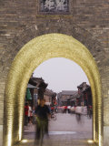 Arched Street in the Historic Center of Pingyao, Pingyao City, Shanxi Province, China Photographic Print by Kober Christian