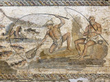 Roman Mosaic Dating from the 2 AD, from the Villa of the Nile at Leptis Magna, Tripoli, Libya Photographic Print by Rennie Christopher