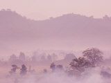 Morning Fog over Mrauk U, Myanmar Photographic Print by Schlenker Jochen