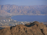 View over Gulf of Eilat, Eilat, Israel, Middle East Photographic Print by Simanor Eitan