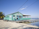 Rainbow Grill and Bar, Caye Caulker, Belize, Central America Photographic Print by Jane Sweeney
