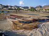 Nets Laid Out to Dry on Dockside, Mindelo, Sao Vicente, Cape Verde Islands, Atlantic, Africa Photographic Print by Renner Geoff