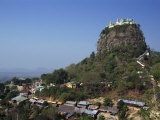 Temple of Mount Popa, Abode of Myanmar's Most Powerful Nats, Mount Popa, Myanmar Photographic Print by Wright Alison