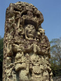 Carved Staela B, Dating from the 8th Century AD, Mayan Site of Copan, Honduras, Central America Photographic Print by Rennie Christopher