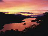 Queen's View at Dusk, Pitlochry, Tayside, Scotland, United Kingdom, Europe Photographic Print by Rainford Roy