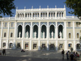 Nizami Museum, Fountains Square, Baku, Azerbaijan, Central Asia Photographic Print by Waltham Tony