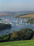 View over the Kingsbridge Estuary from East Portlemouth, Salcombe, Devon, England, United Kingdom Photographic Print by Tomlinson Ruth