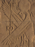 Detail of Relief Carving of the Falcon God, Kom Ombo, Egypt, North Africa, Africa Photographic Print by Short Michael
