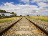 Railway Tracks, Victoria, Australia, Pacific Photographic Print by Schlenker Jochen