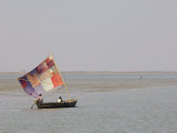 Boat on the Kaladan River, Myanmar Photographic Print by Schlenker Jochen
