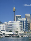 Waterfront and Dockside City Skyline Including the Amp Tower, Sydney, New South Wales, Australia Photographic Print by Wilson Ken