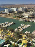 Aerial View over the Marina, with Arid Hills in Background, at Eilat, Israel, Middle East Photographic Print by Simanor Eitan