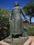 Statue of Sancho I at the Castel Dos Mouros at Silves in the Algarve, Portugal, Europe Photographic Print by Teegan Tom