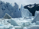 Loose Ice from Icebergs of the Perito Moreno Glacier in Argentina, South America Photographic Print by Rawlings Walter