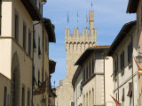 Via Dell'Orto and Town Hall Tower, Arezzo, Tuscany, Italy, Europe Photographic Print by Tondini Nico