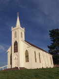 Old Traditional White Painted Christian Church in Bodega Bay, Northern California, USA Photographic Print by Wright Alison