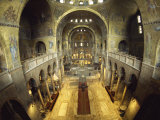 Mosaics Cover the Walls Beneath the Ascension Dome, Basilica San Marco, Venice, Veneto, Italy Photographic Print by Waltham Tony