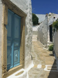 Narrow Street in Hora, Patmos, Dodecanese Islands, Greek Islands, Greece, Europe Photographic Print by Simanor Eitan