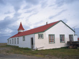 Community Centre in the Settlement of Goose Green, on the Falkland Islands, South America Photographic Print by Renner Geoff