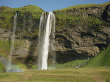 Seljalandsfoss Waterfall, Iceland, Polar Regions Photographic Print by Waltham Tony