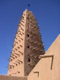Detail of Mosque Minaret in Agadez, Sahel, Niger, Africa Photographie par Rawlings Walter
