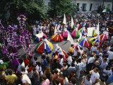 Colourful Parade at the Notting Hill Carnival, Notting Hill, London, England, United Kingdom Photographic Print by Tovy Adina