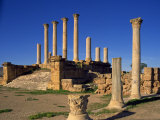 Tell, Thuburbo Maius, the Roman Capitol Dating from 168 AD, Tunisia, North Africa, Africa Photographic Print by Short Michael