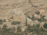 Dhar Alhajr, Built on a Sandstone Crag, Wadi Dhahr, Near Sana'A, Yemen, Middle East Photographic Print by Waltham Tony