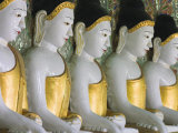 Buddha Images, Umin Thounzeh, Sagaing, Sagaing Hill, Near Mandalay, Myanmar Photographic Print by Jane Sweeney