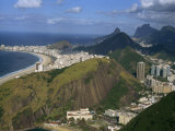 Overlooking Copacabana Beach from Sugarloaf Mountain, Rio De Janeiro, Brazil Photographic Print by Waltham Tony