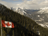 Banff Gondola and Scenic Overlook, Banff National Park, Rocky Mountains, Alberta, Canada Photographic Print by Snell Michael