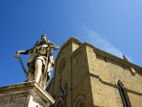 Duomo and Ferdinando I De Medici Statue, Arezzo, Tuscany, Italy, Europe Photographic Print by Tondini Nico