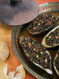 Arabic Food, Stuffed Aubergines, Middle East Photographic Print by Tondini Nico