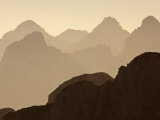 Julian Alps Looking from Slovenia Towards the Italian Mountains at Sunset, Slovenia Photographic Print by Edwardes Guy