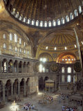 Interior of the Santa Sofia Mosque, Originally a Byzantine Church, Istanbul, Turkey Photographic Print by Woolfitt Adam