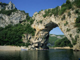 Pont D'Arc, Rock Arch over the Ardeche River, in the Ardeche Gorges, Rhone Alpes, France Photographic Print by Tomlinson Ruth