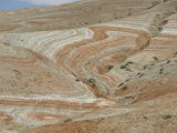 Painted Desert, Coloured Rocks in Xizi Hills, North of Baku, Azerbaijan, Central Asia Photographic Print by Waltham Tony
