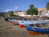 Praia Do Bote in the Town of Mindelo, on Sao Vicente Island, Cape Verde Islands, Atlantic Photographic Print by Renner Geoff